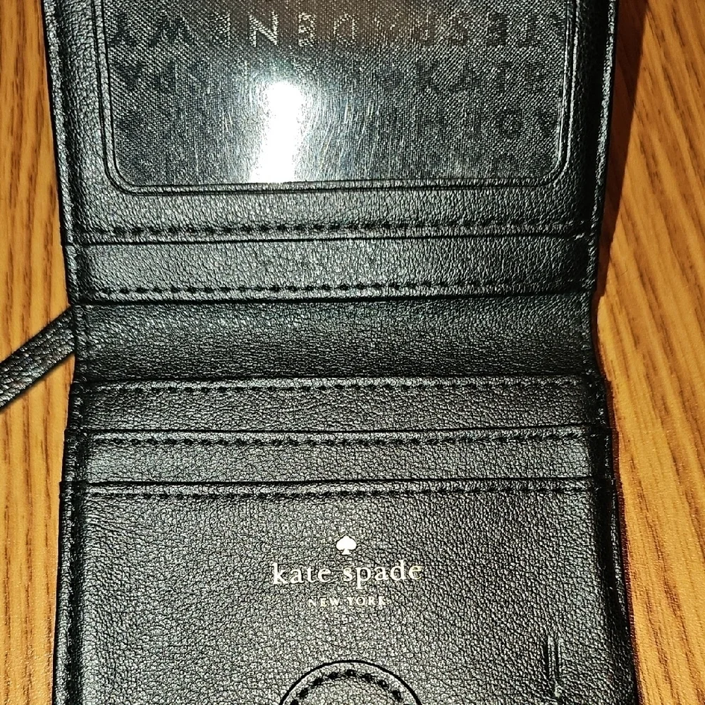 Kate Spade Black Glitter Wallet
